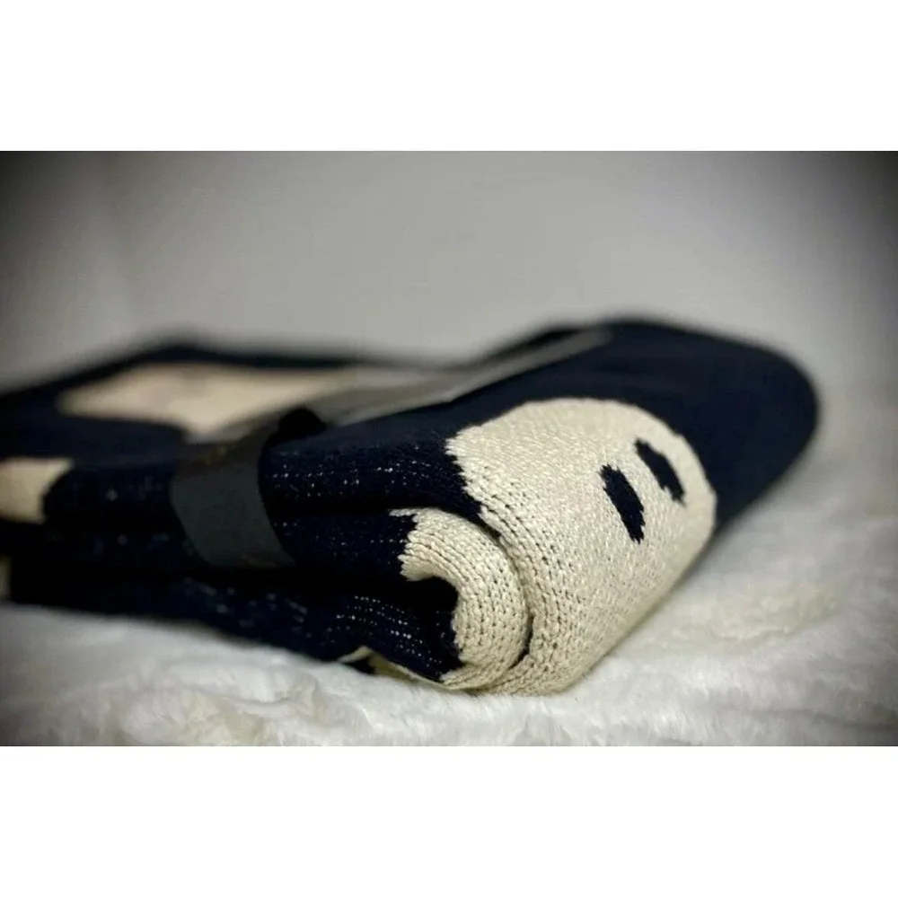 Authentic Spooky Night Ghost Throw Blanket Oversized Halloween Decor‎ 50x70